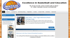 Desktop Screenshot of nzbasketballacademy.com