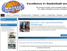 Tablet Screenshot of nzbasketballacademy.com